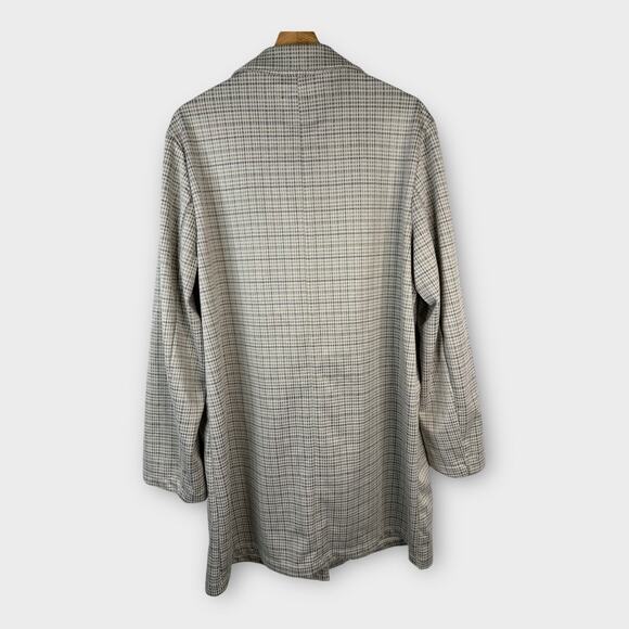 Sanctuary Womens size XXL Catalina Plaid Button Front Long Coat Jacket Blazer - Picture 3 of 11